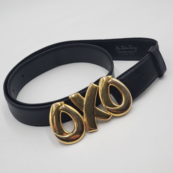 Paloma Picasso OXO Signature Black Leather Belt main image 12